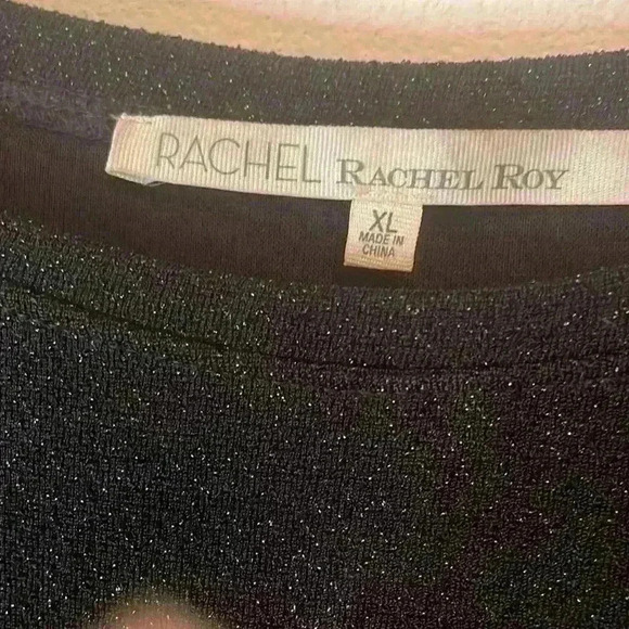 Rachel Rachel Roy  Black shimmer dress size XL with pockets - Picture 2 of 4